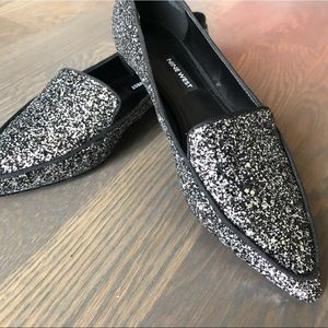 Nine West Abay Smoking Flats - Glitter